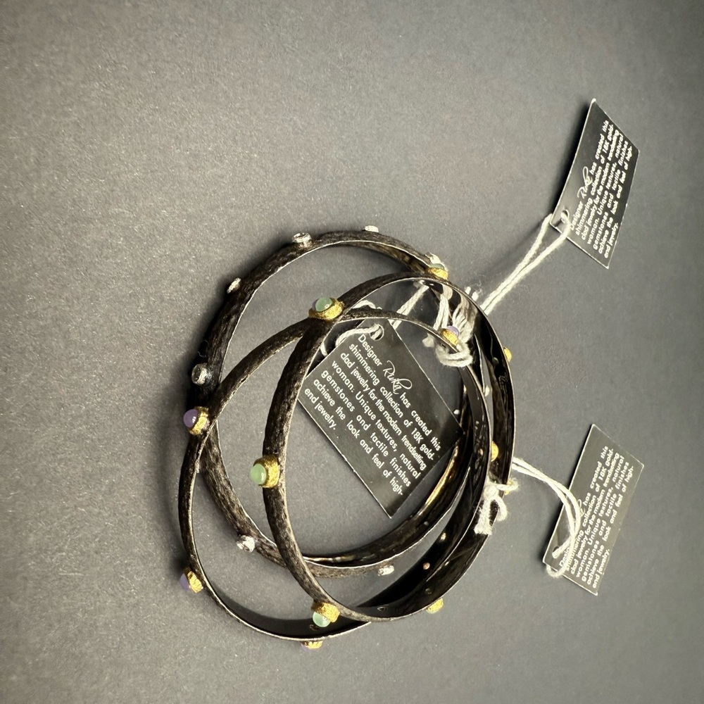Rivka Friedman 18K Gold Bangle Set